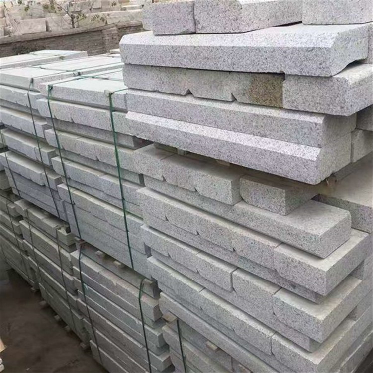 路沿石芝麻灰 菠萝面花岗岩 火烧面石材加工