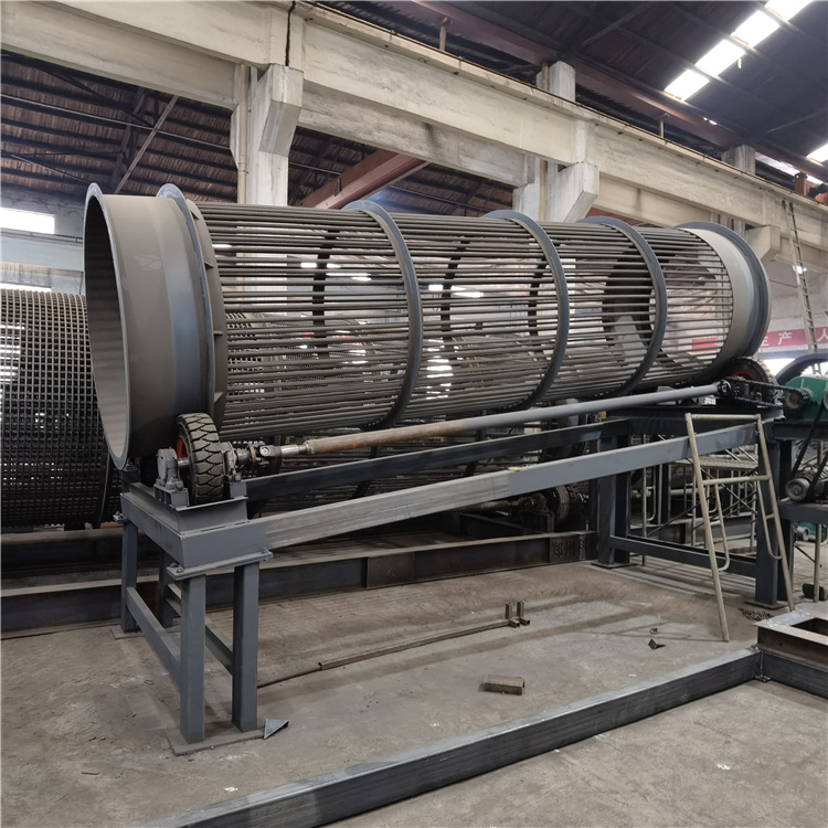 移动式滚筒筛石机矿石无轴滚筒筛转筒筛选机