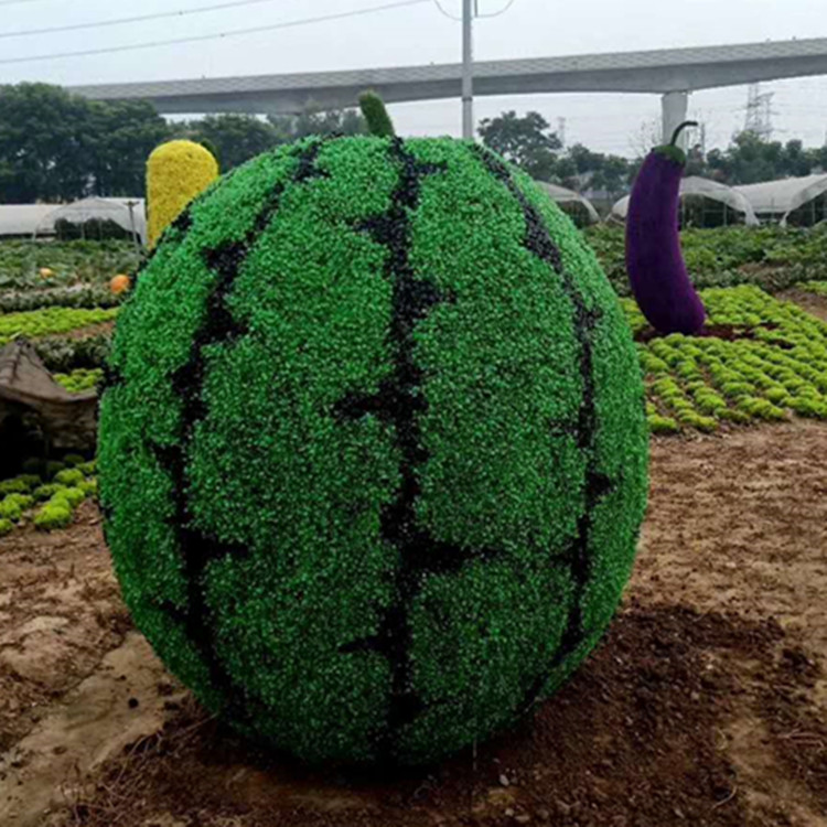 精美逼真的西瓜绿雕造型厂家定制