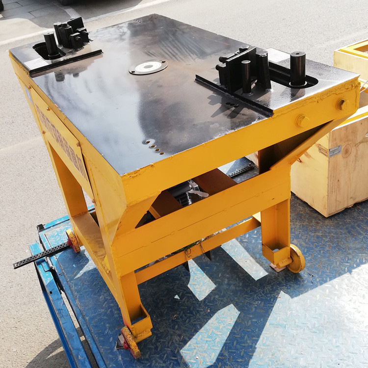 纽威达工厂双头钢筋弯箍机电动钢筋箍圈机双岗位平板多角度弯箍机