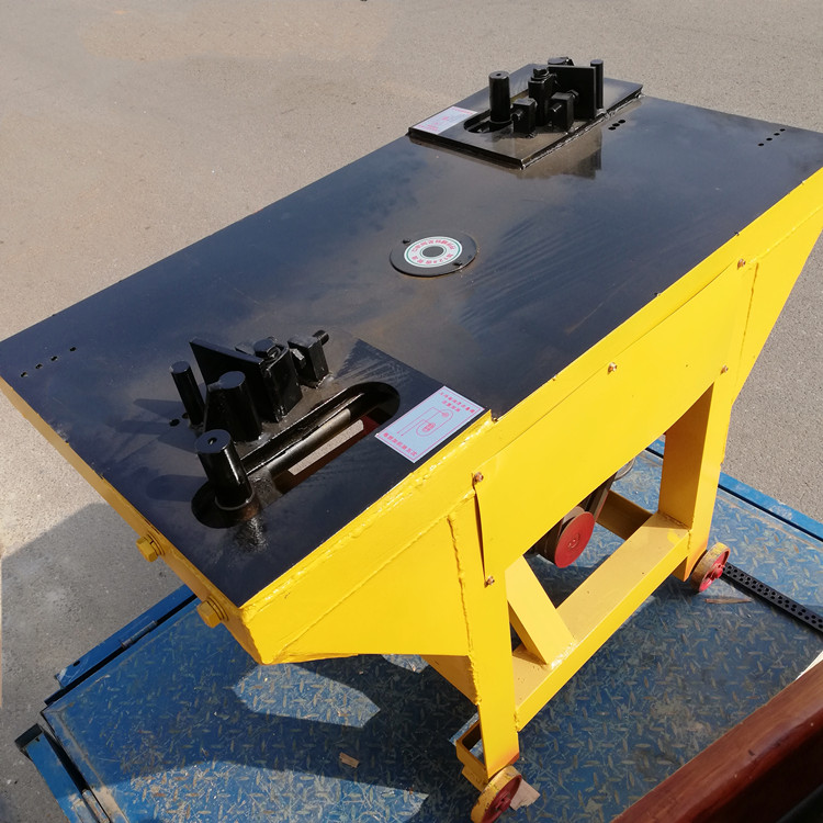 纽威达工厂双头钢筋弯箍机电动钢筋箍圈机双岗位平板多角度弯箍机