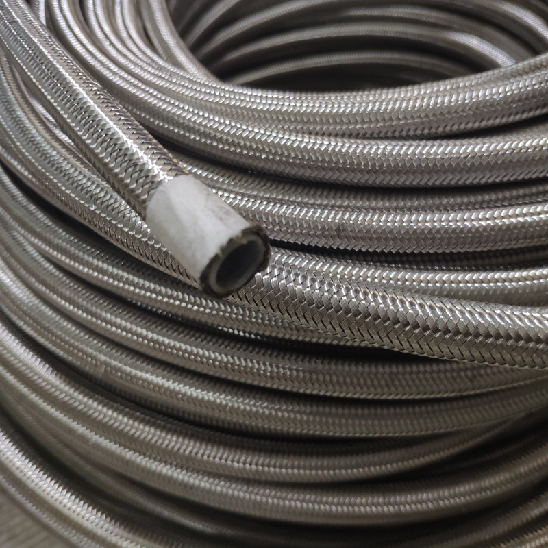 集益定制不锈钢丝铁氟龙编织管内径350mm耐高温耐强腐蚀特氟龙管