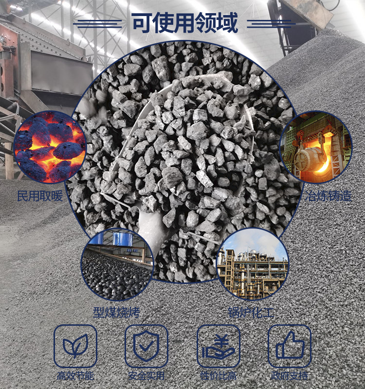 高固定碳袋装神木兰炭小料江西南昌型煤场兰炭锅炉专用兰炭