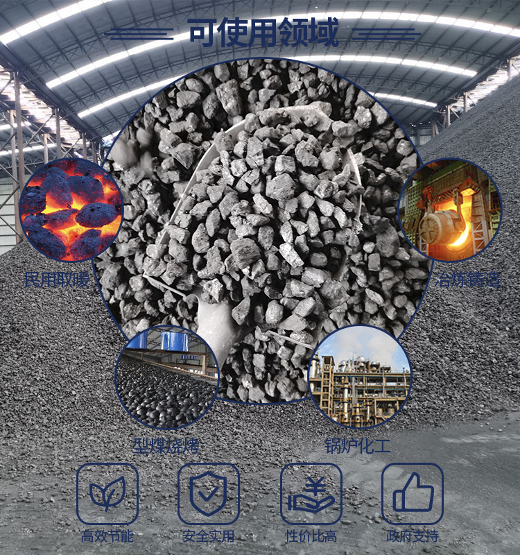 高固定碳袋装神木兰炭小料广西玉林型煤场兰炭锅炉专用兰炭