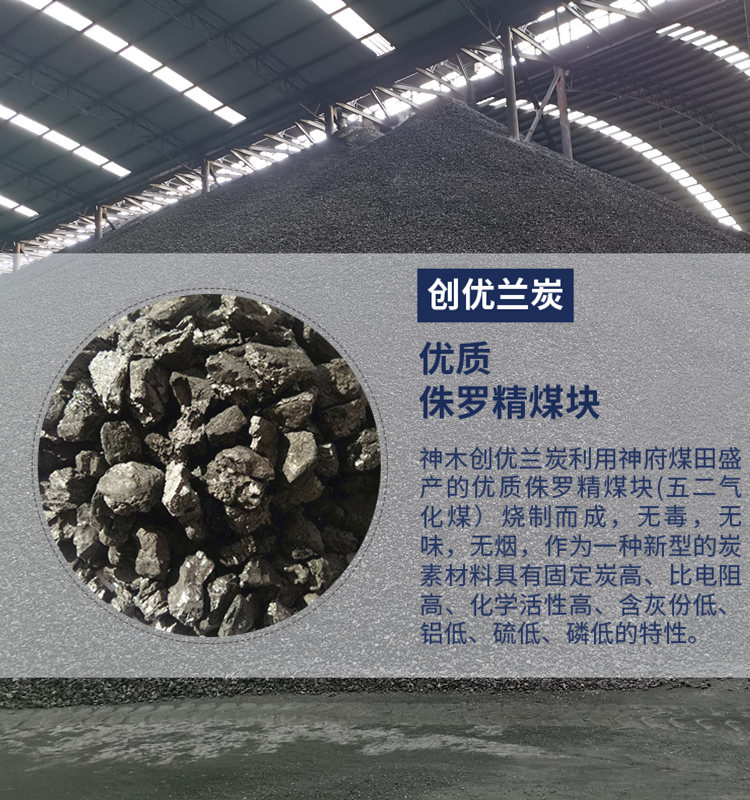 高固定碳袋装神木兰炭小料河南驻马店型煤场兰炭锅炉专用兰炭