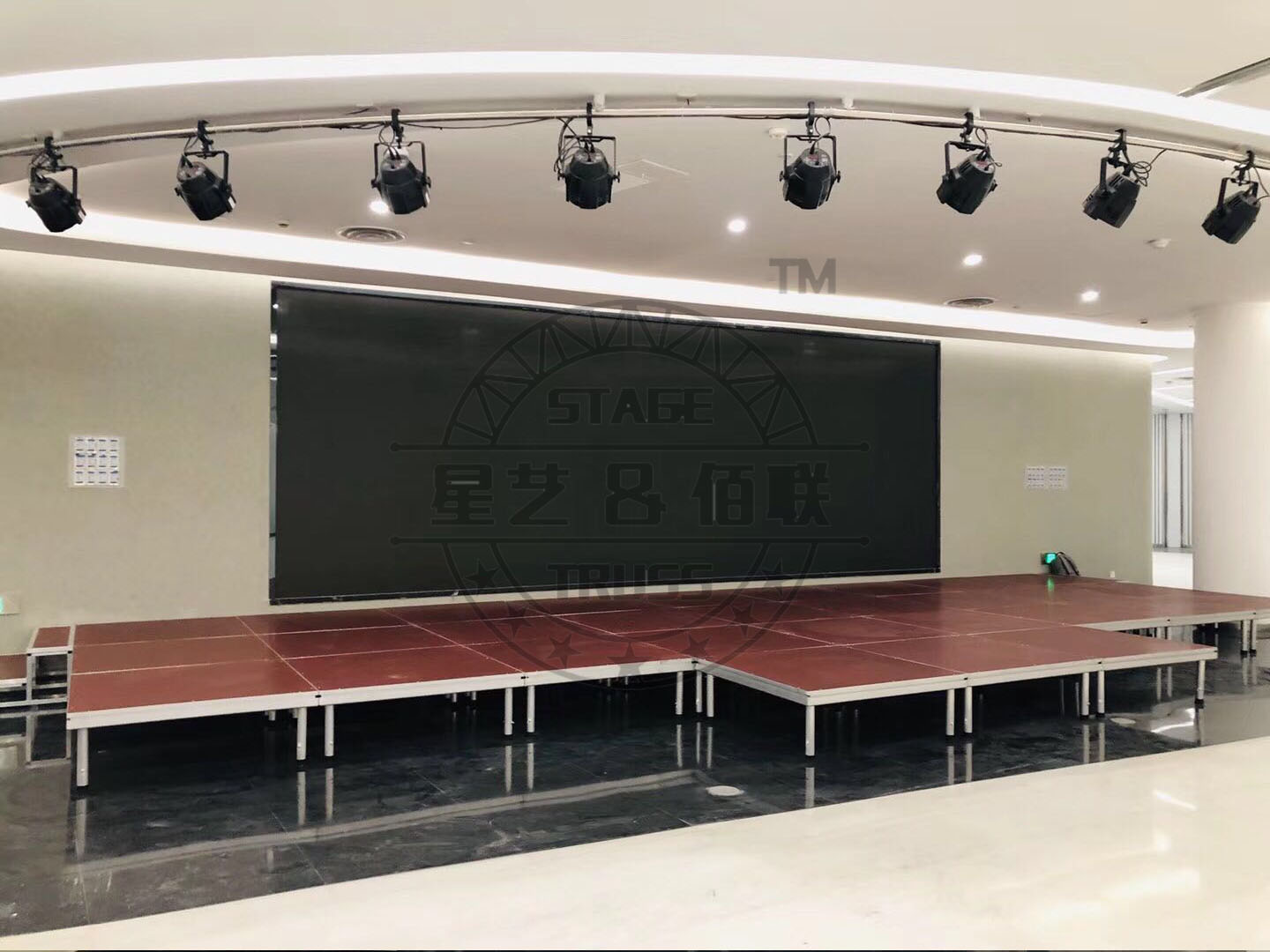 1.22*1.22铝合金简易安装舞台 活动舞台铝合金舞台