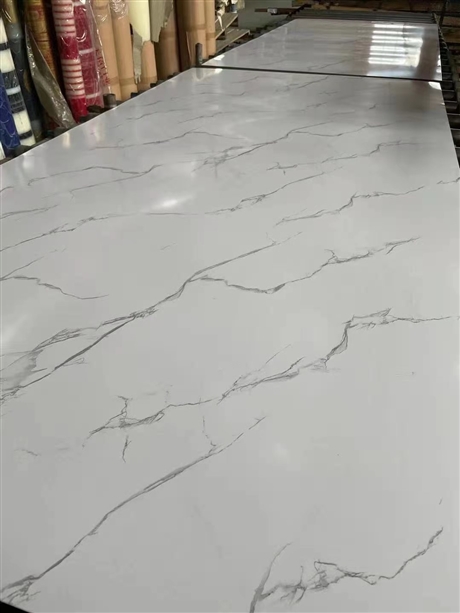 白色大理石木纹热转印不锈钢