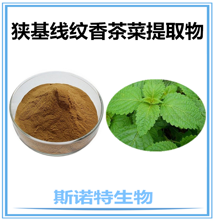 【產品名稱】狹基線紋香茶菜提取物【別 名】石疙瘩,沙蟲葉,白線草,沙