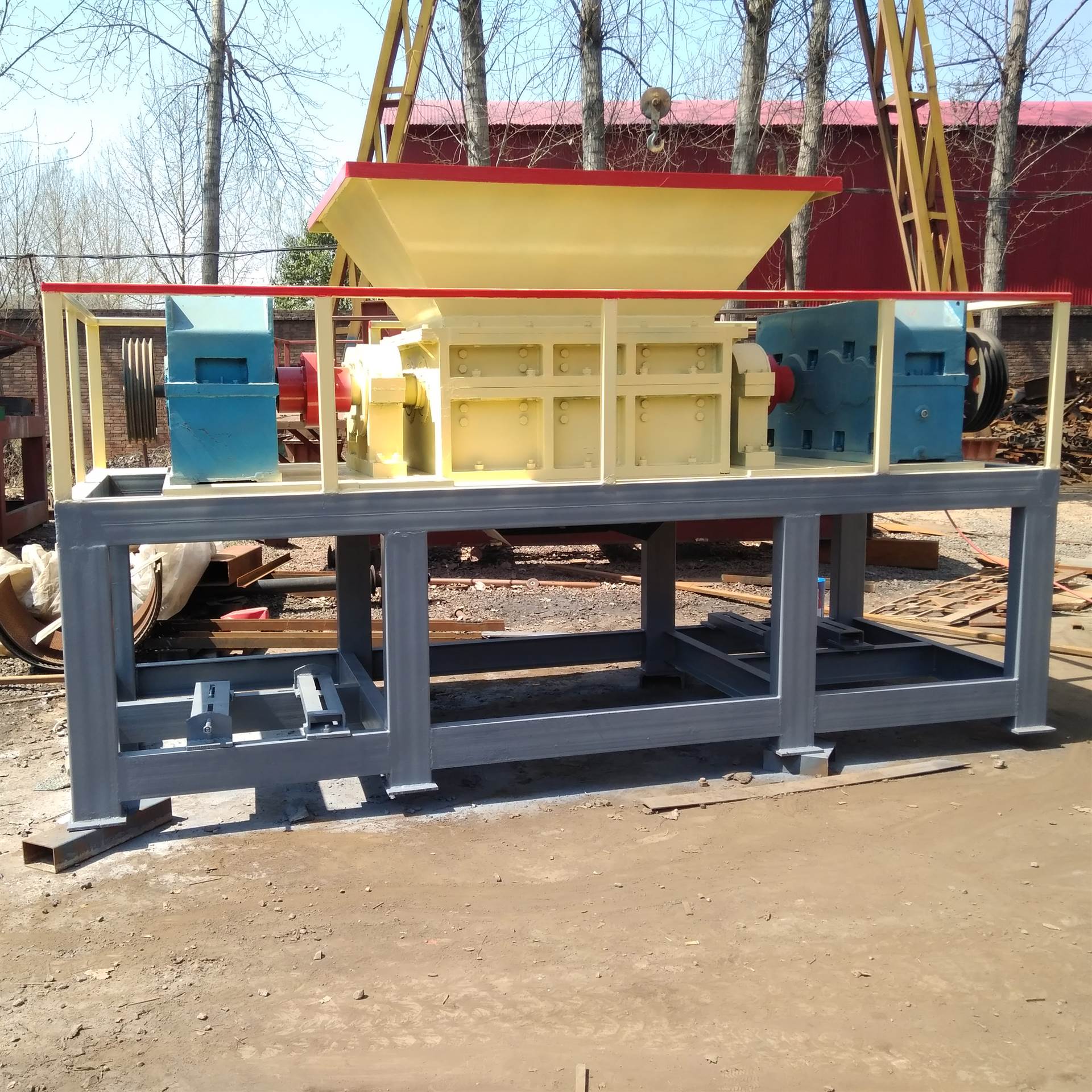 自动铝合金撕碎机设备 新型废铝撕碎机 多功能撕碎机厂家 恒创