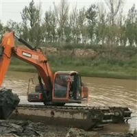淤泥处置技术水上挖掘机出租电话