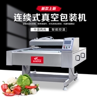 连续式滚动真空包装机 食品粽子玉米自动真空包装