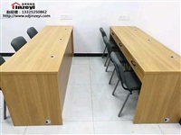 潍坊办公家具，潍坊条形桌，培训机构辅导班双人位桌椅