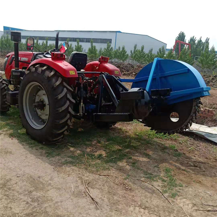 河北水泥路面开沟机拖拉机后置链条式开沟机圆盘式开沟机厂家