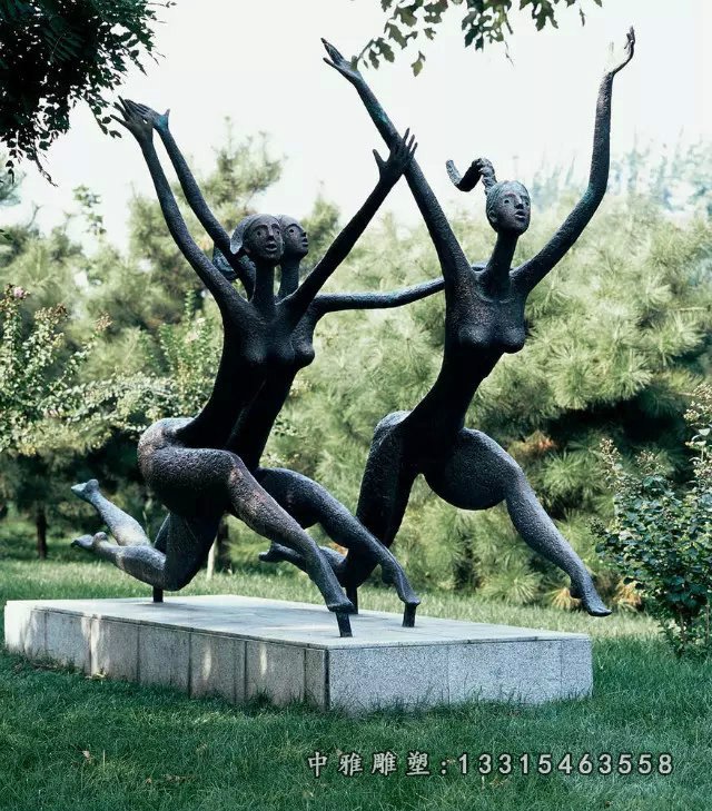 铜雕运动城市人物雕塑