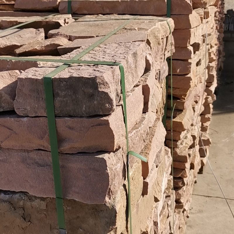 板岩砌墙石园林砌墙石精工制作青石砌墙石中腾