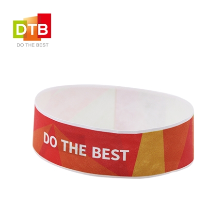 DTB 定制纸质腕带 高频HF彩色RFID手环 一次性杜邦纸手腕带