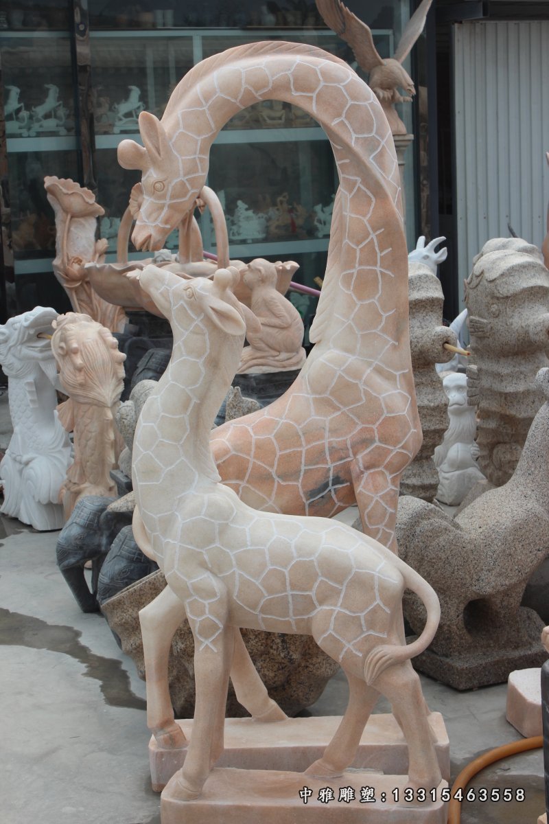 公园景观母子石雕塑