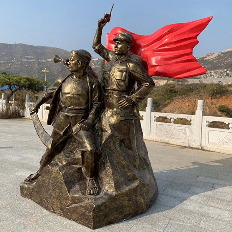 农运烽火雕塑烽火台造型广场红色雕塑主题摆件