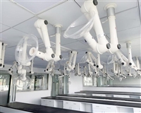 北京实验室万向抽气罩 上海铝合金万向吸气罩 多节360旋转