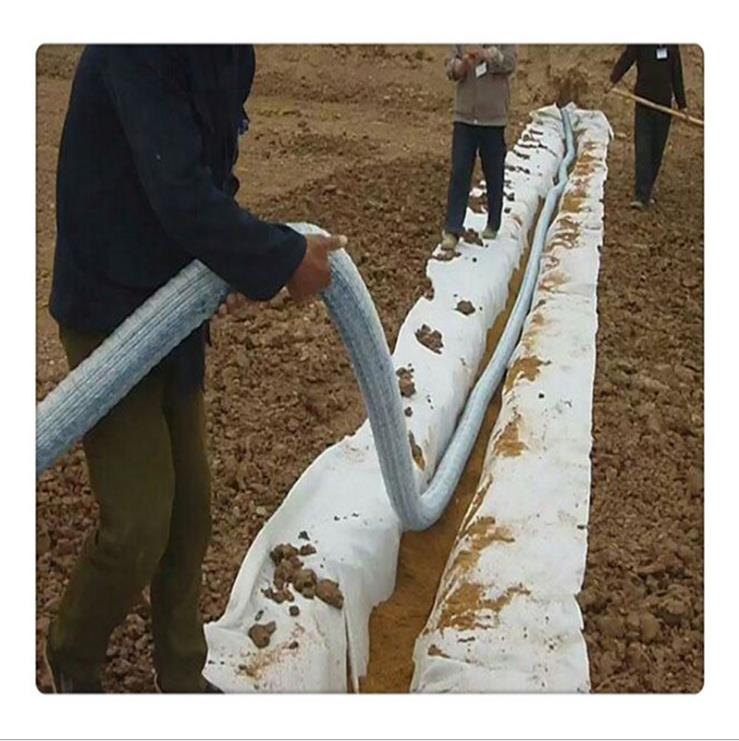 直供软式透水管50mm80mm100mm渗排水软管工厂批发软式透水管