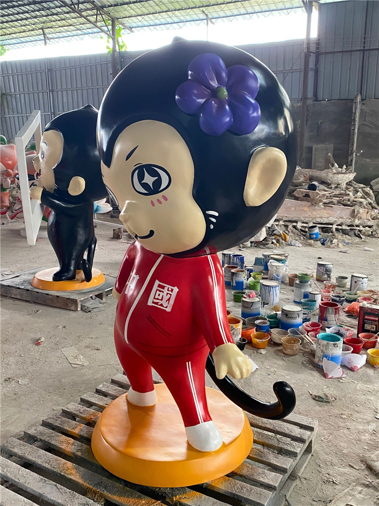 玻璃钢动物卡通雕塑公园卡通雕塑作品浙江玻璃钢雕塑制品厂