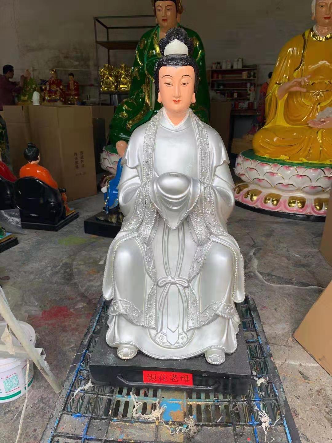 道教66公分72老母神像大全十二老母树脂彩绘