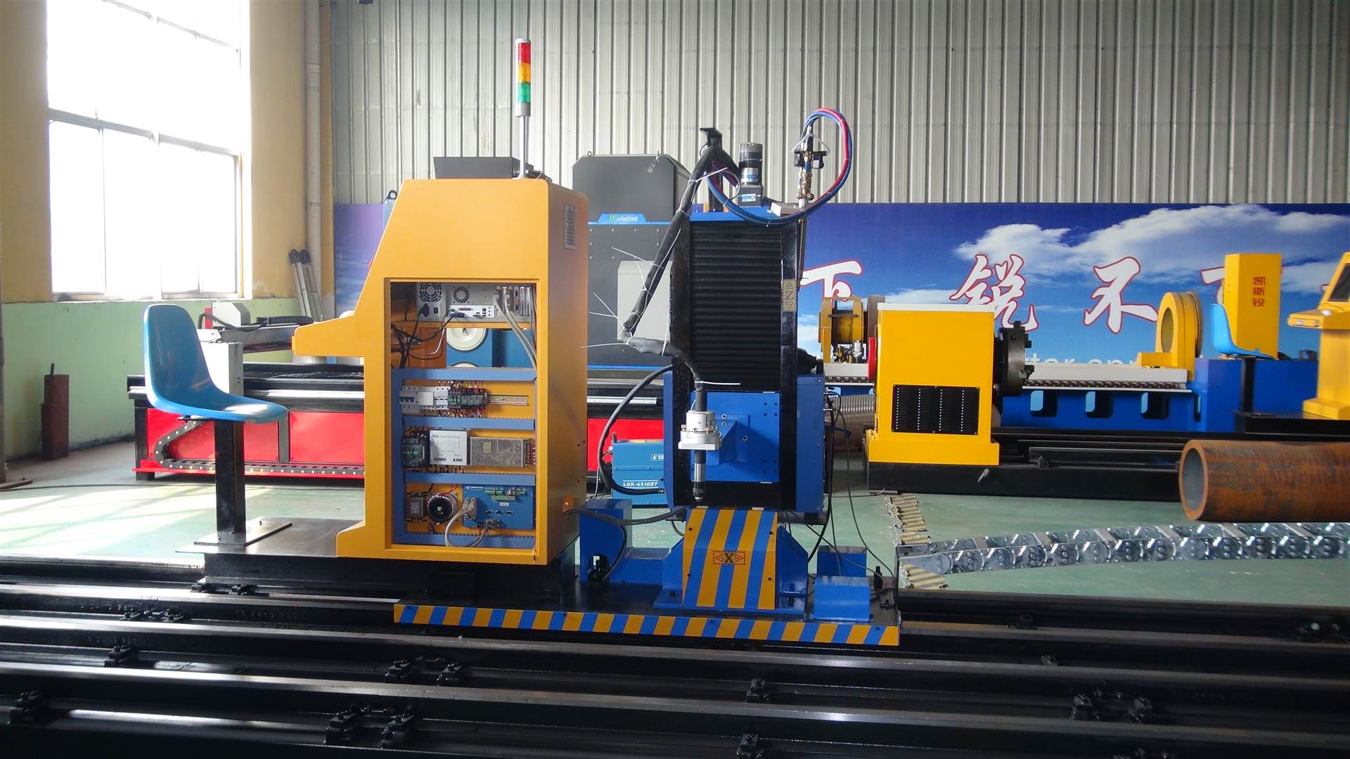 钢结构数控钢管切割机凯斯锐三轴相贯线切割机圆管相贯线切割机