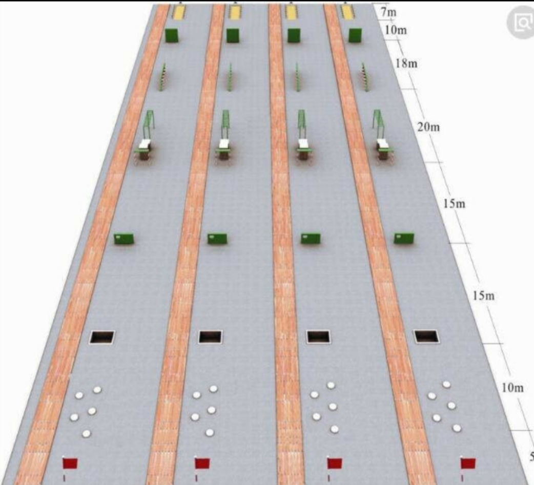 军警400米训练器材 室外400米障碍训练器材