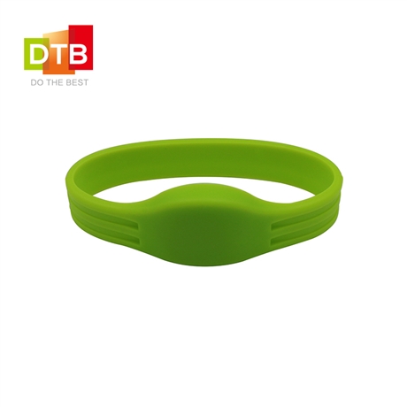 DTB 成人儿童闭环不可调节手环 RFID硅胶手环 高频硅胶读写腕带