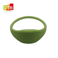 DTB  扁圆型健身房身份识别手环 闭合式智能手环 RFID硅胶腕带