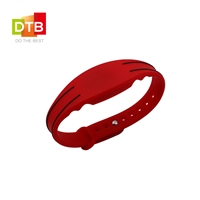 DTB 表扣型可调节无源防水手环 高频HF身份识别腕带RFID硅胶腕带