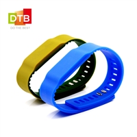 DTB 深圳厂家双色手环 开口可调节高频防水手环 rfid硅胶手腕带