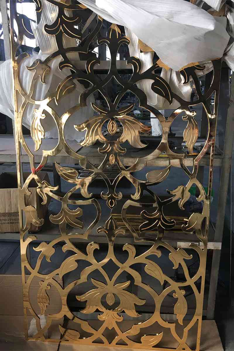 定做镂空铜屏风家装温馨装饰隔断
