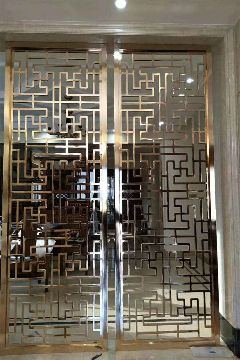 河源定制新中式铜艺屏风任选一款都是好看的