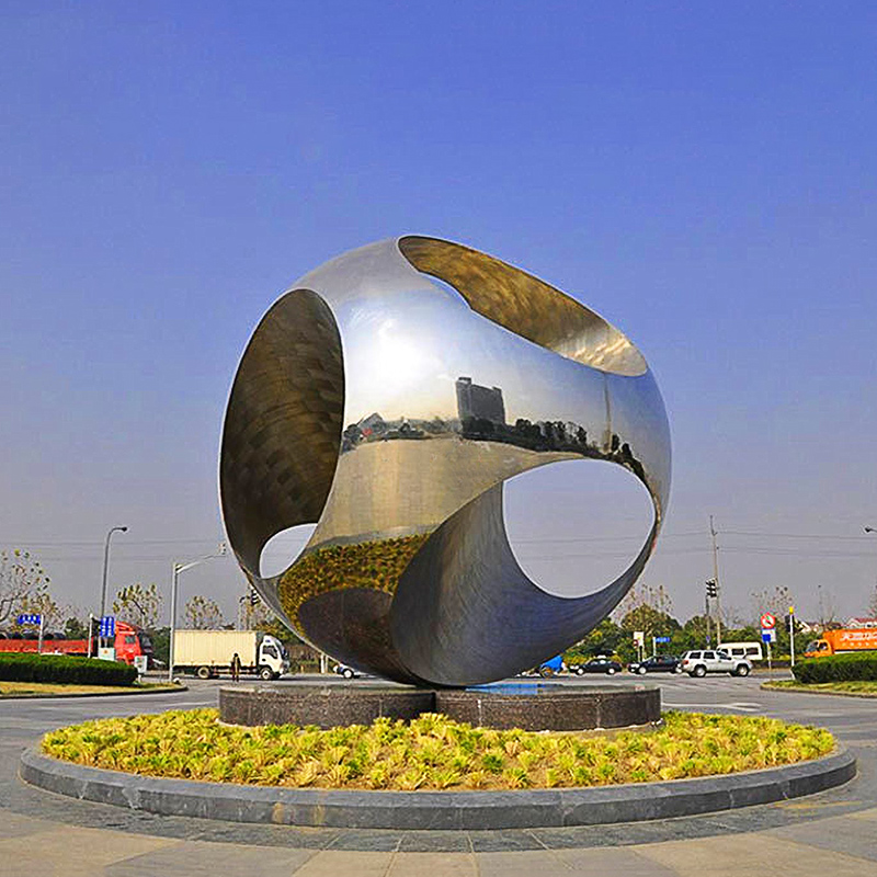 抽象圆球创意景观雕塑
