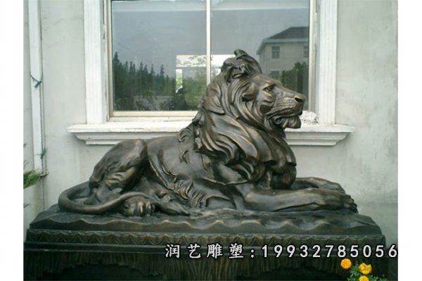 公司铜雕石动物雕塑