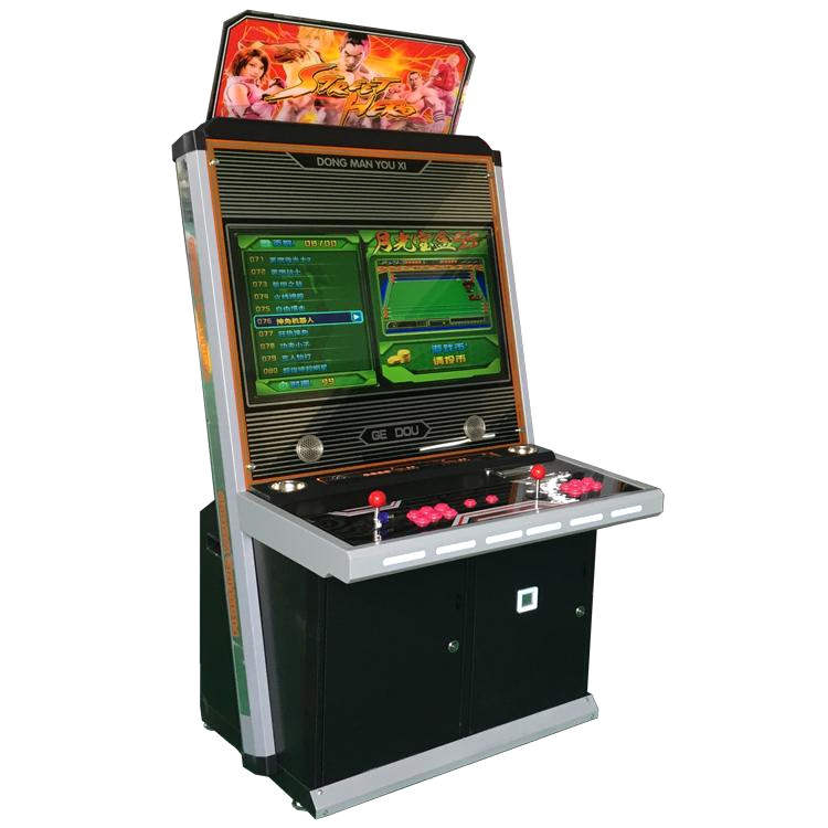 全新32寸液晶全铁款斜边格斗游戏机经典街机月光宝盒