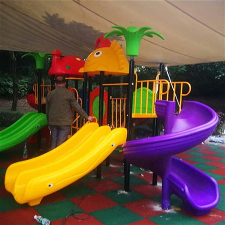 佛山儿童乐园室内设备 大型户外不锈钢滑梯 组合滑梯生产批发