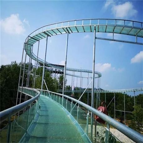 玻璃水滑道公司湖南空中玻璃滑梯定制设计全国施工