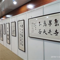 武汉个人书画画展搭建/武汉挂画展架搭建