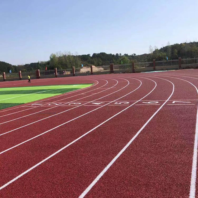 学校操场塑胶跑道材料 塑胶跑道地面施工厂家 鑫翊体育