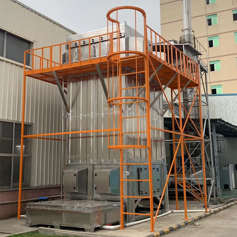 湿式静电除尘器再生资源塑胶废气治理广东环保设备厂家