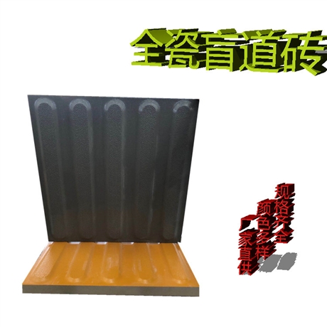 公园路面盲道砖 山西圆点条纹 结合的全瓷盲道砖