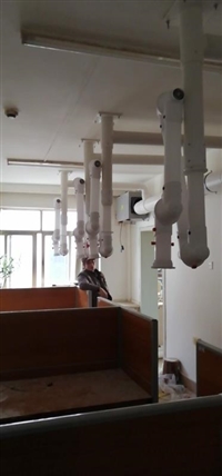 实验室吸顶式万向抽气罩 KP8三节万向抽气罩价格