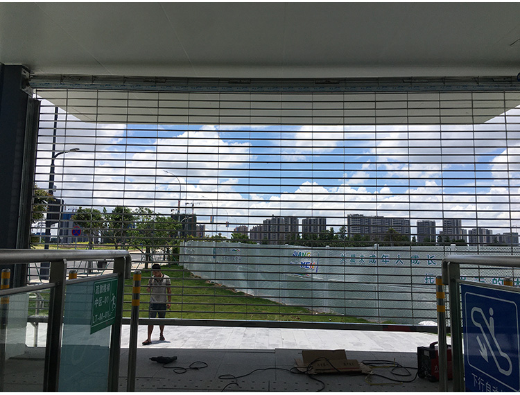 电动通花闸_定制201/304不锈钢通花卷闸门_家用阳台