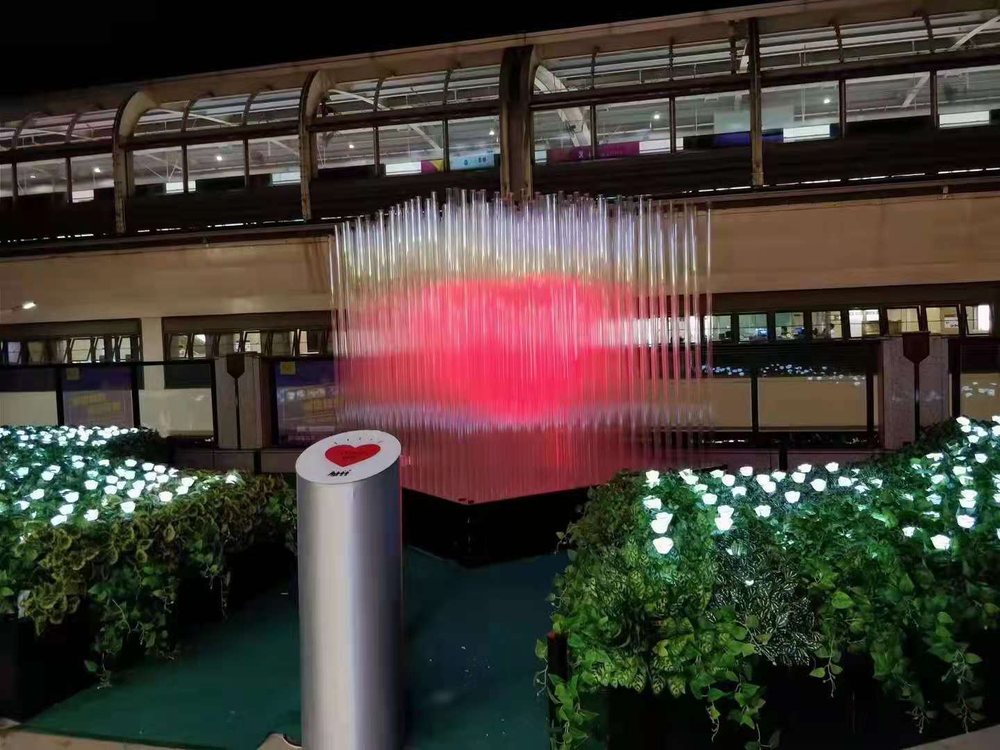 情人节感应装置跳动的红心新品创意互动道具跳动红心