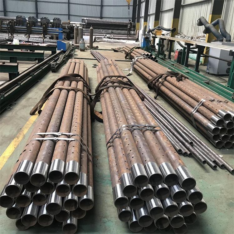 地质管钢花管打孔钢花管规格钻孔加工