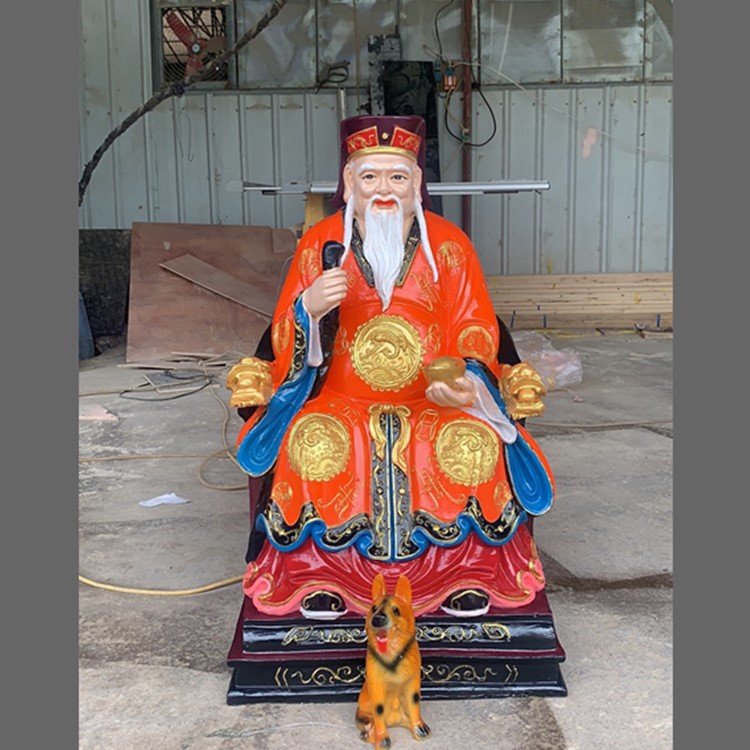 土地山神像厂家定制山神神像道教供奉摆件寺庙树脂佛像