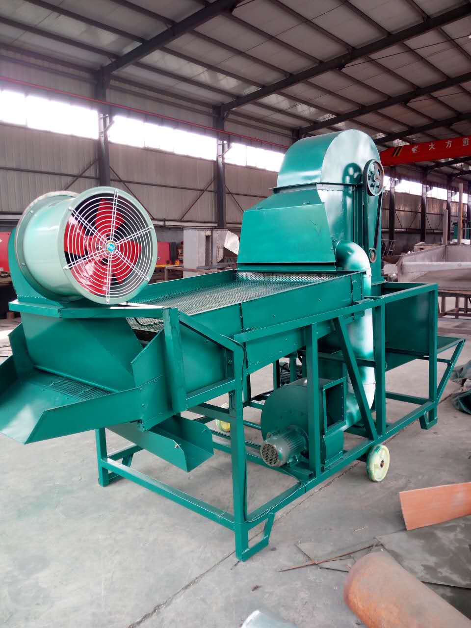 玉米小麦除杂机直线振动筛粮食筛选机家用粮食筛选机