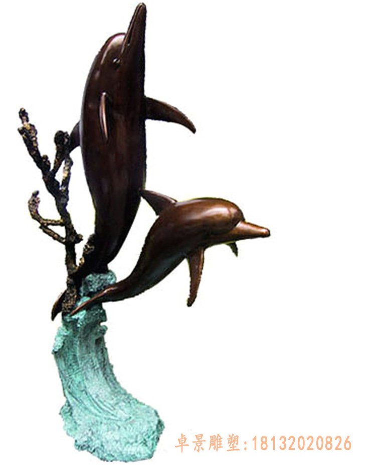 公园动物鱼兽铜雕